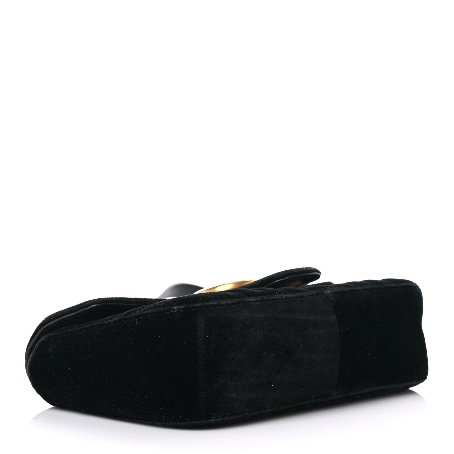 Gucci Velvet Matelasse Mini GG Marmont Shoulder Bag Black 4 of 11