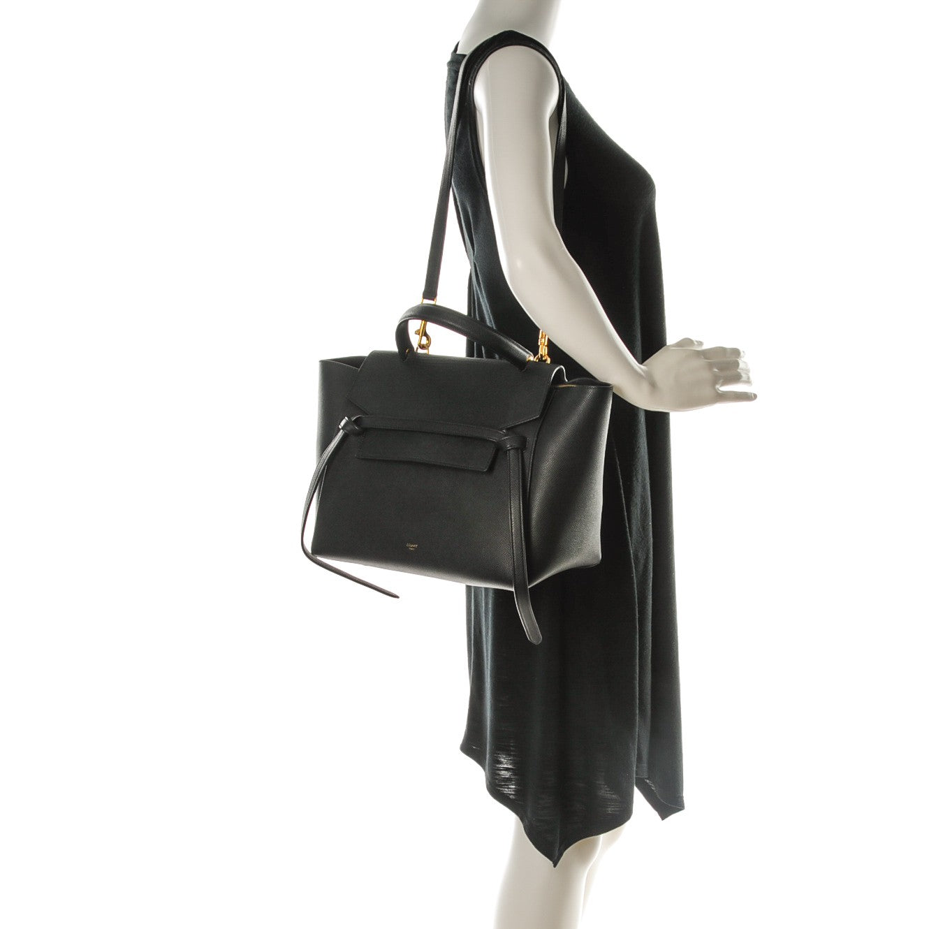 Celine Baby Grained Calfskin Mini Belt Bag Black 2 of 9