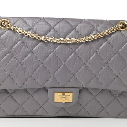 Chanel Aged Calfskin Quilted 2.55 Reissue 226 Flap Grey 8 of 18