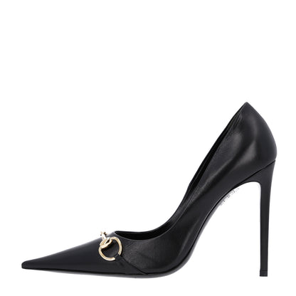 Gucci Smooth Nappa Horsebit Donna Pumps 39 Black 1 of 10