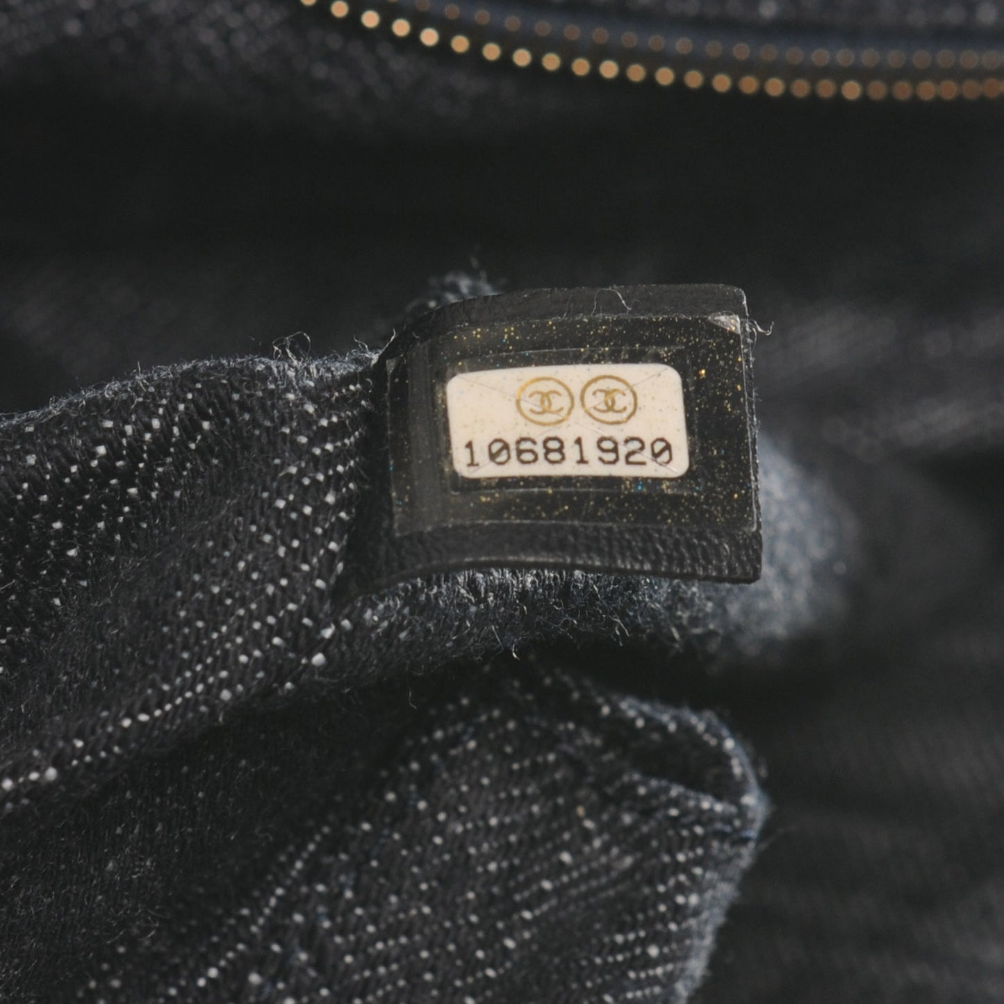 Denim CC Double Pocket Shoulder Bag