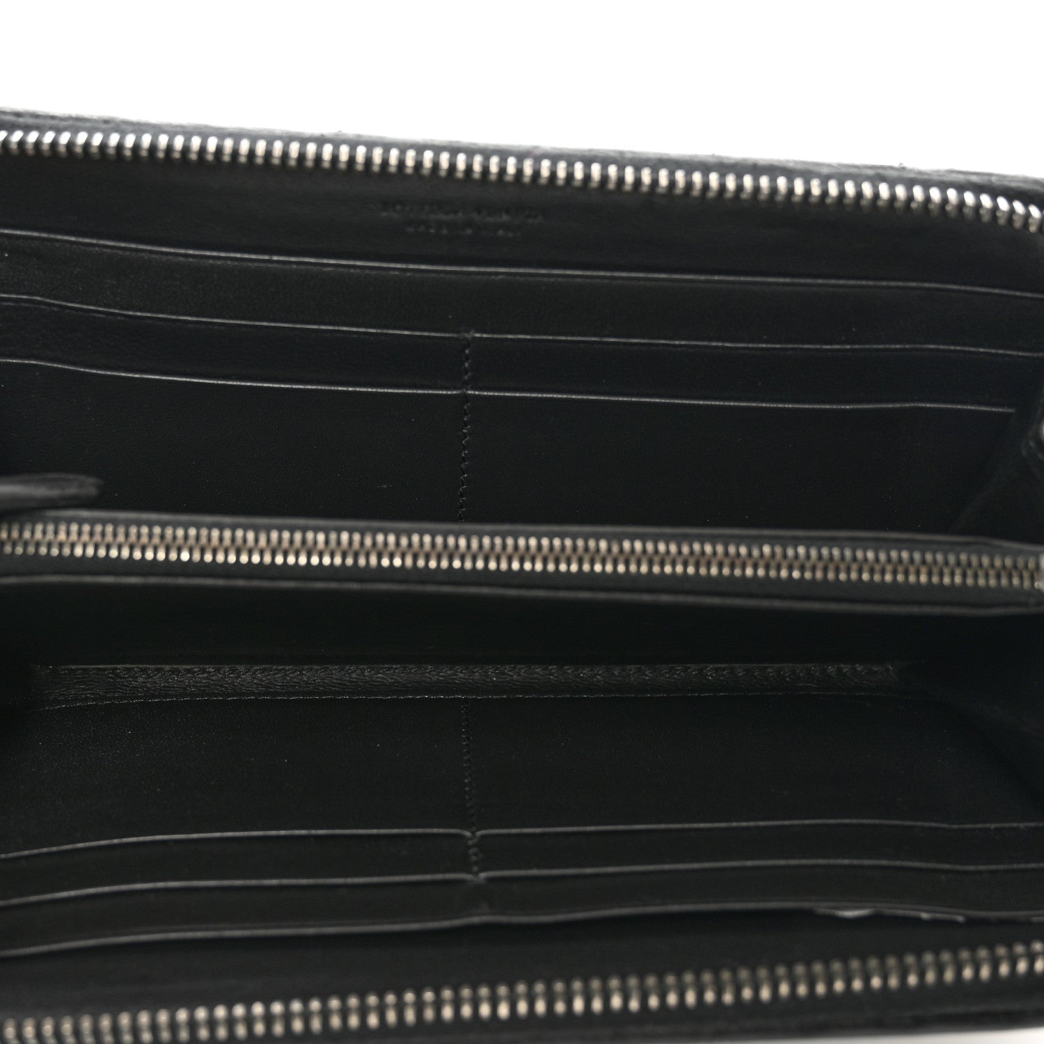 Bottega Veneta Nappa Intrecciato Zip Around Wallet Black 5 of 9