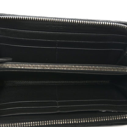 Bottega Veneta Nappa Intrecciato Zip Around Wallet Black 5 of 9