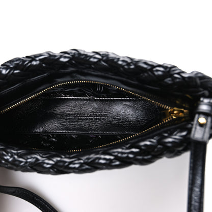 Bottega Veneta Calfskin Intrecciato Kalimero Cha-Cha Clutch Black 5 of 9