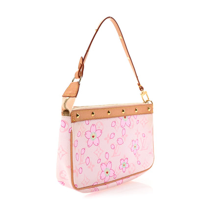 Louis Vuitton Monogram Cherry Blossom Pochette Accessories Pink 2 of 9