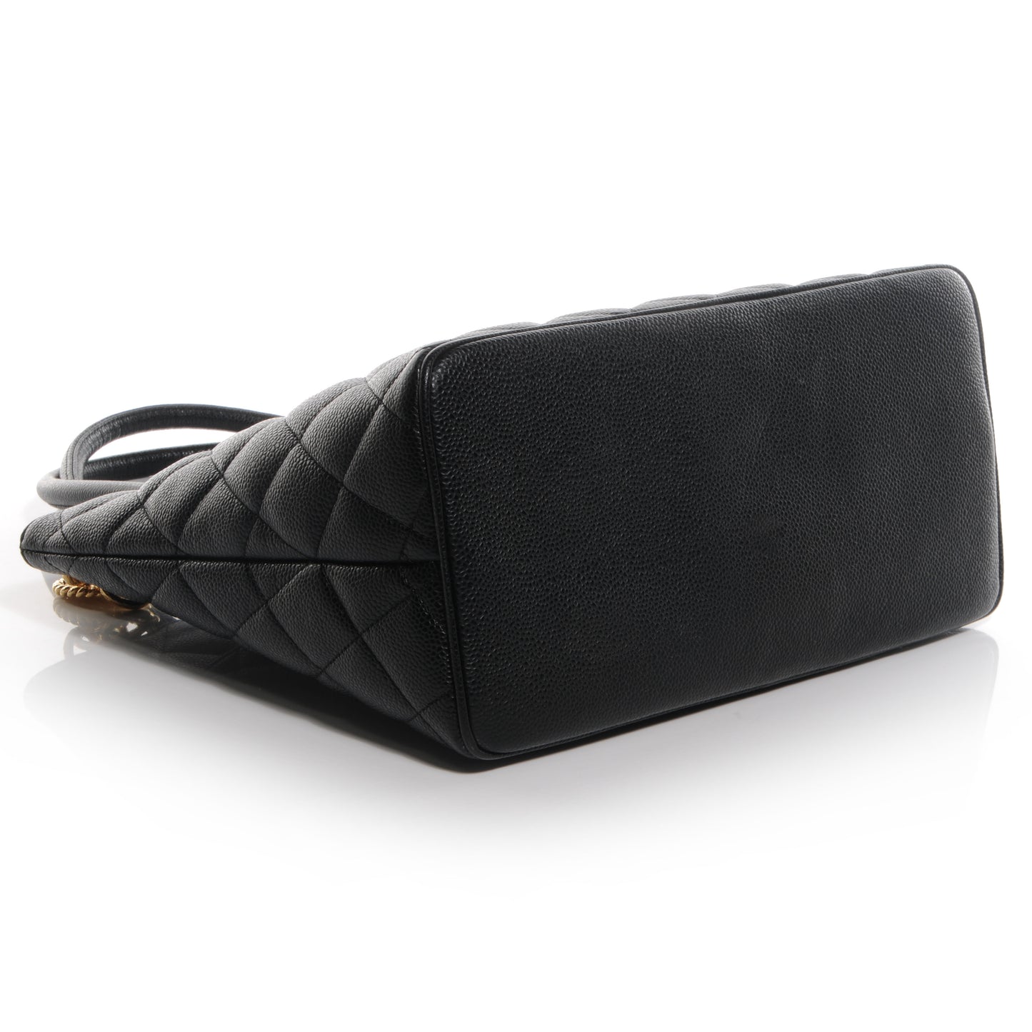 Caviar Medallion Tote Black