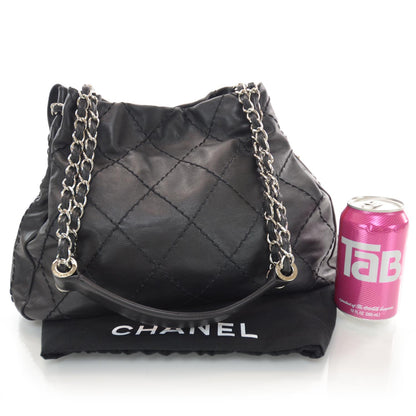 Chanel Lambskin Expandable Stitched Tote Black 3 of 8