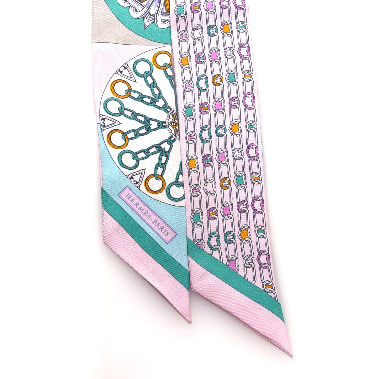 Silk L'Effet Kaleidoscope Twilly Rose Turquoise Multicolor