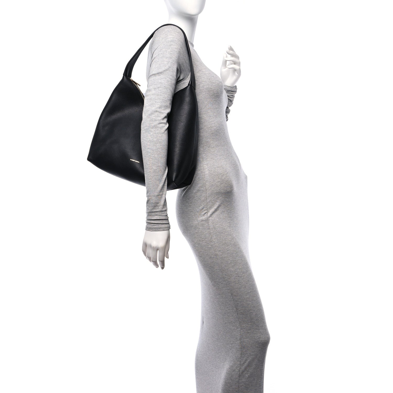 Mansur Gavriel Calfskin Candy Hobo Black 2 of 9