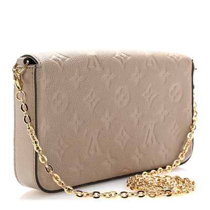 Louis Vuitton Empreinte Pochette Felicie Chain Wallet Tourterelle 4 of 10