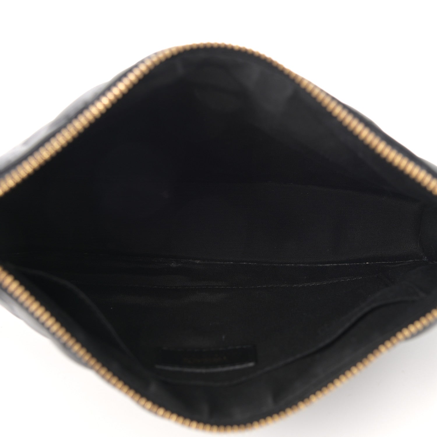 Versace Calfskin Quilted Small Tribute Icon Pouch Black 4 of 10