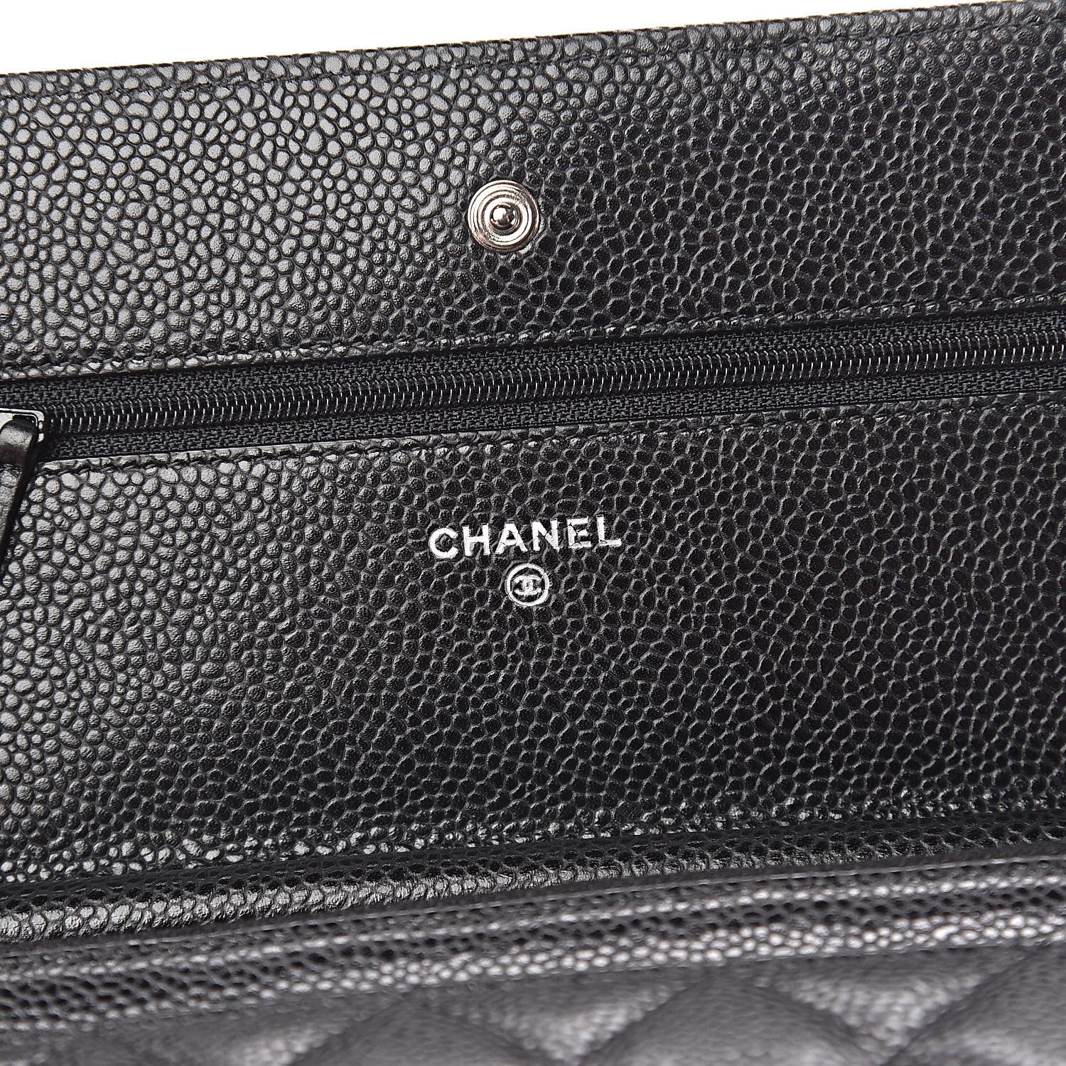 Chanel Caviar Quilted Wallet On Chain WOC Black 6 of 12