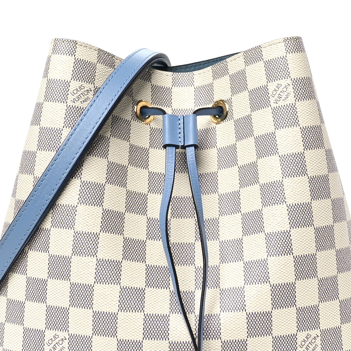 Damier Azur Neonoe MM Bleuet