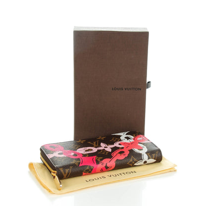 Louis Vuitton Monogram Bay Zippy Wallet Rose Ballerine Poppy 4 of 7
