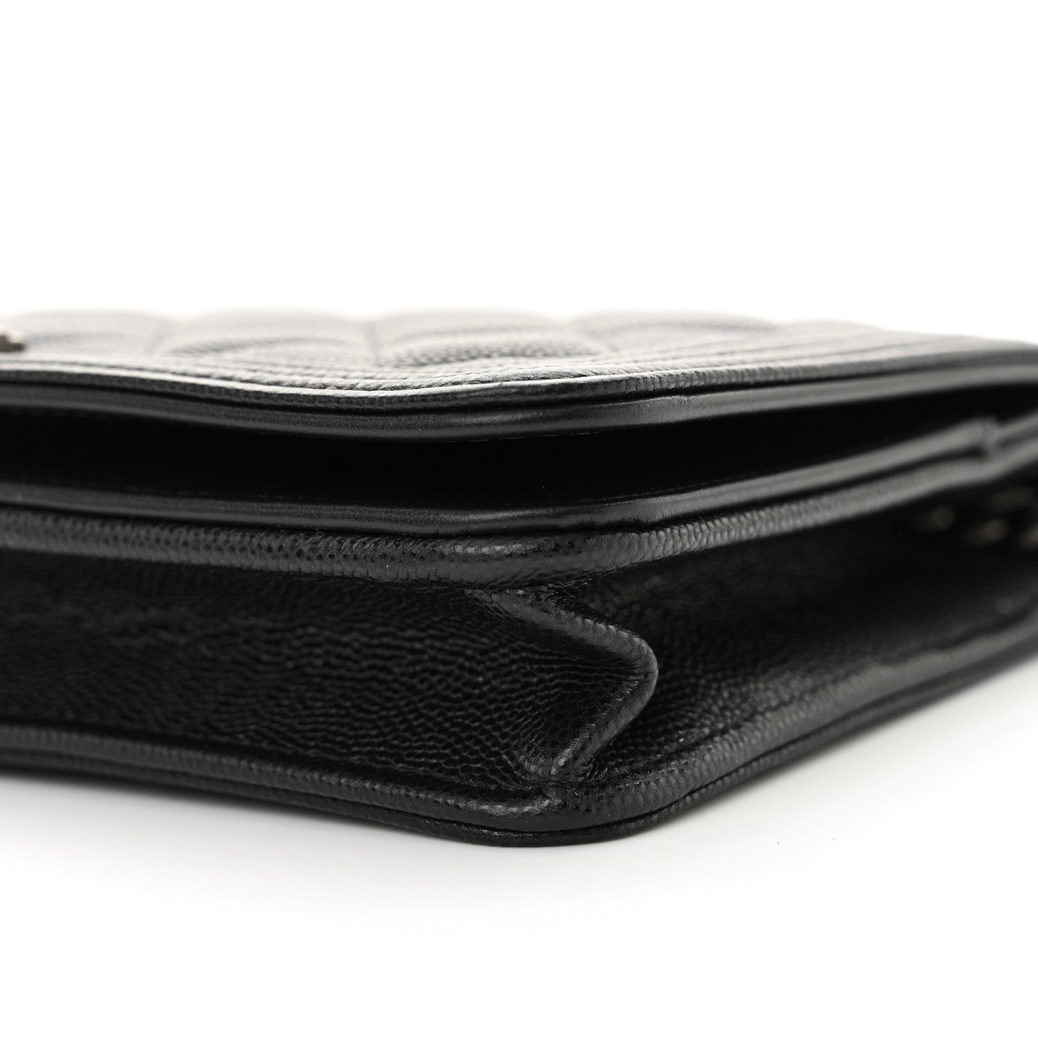 Chanel Caviar Quilted Boy Wallet On Chain WOC Black 10 of 13