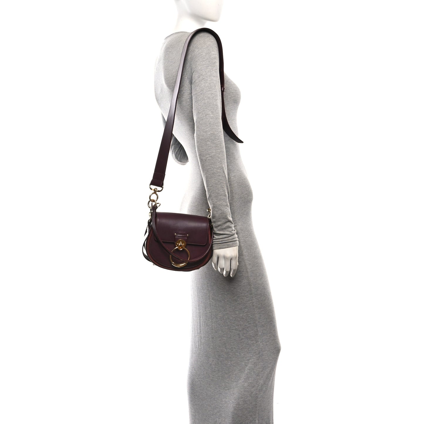 Calfskin Small Tess Bag Burnt Brown Burnt Brown