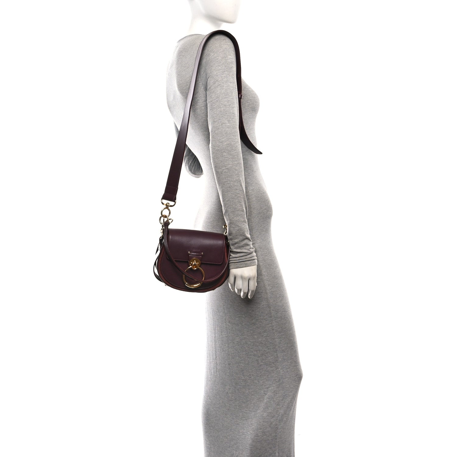 Chloe Calfskin Small Tess Bag Burnt Brown Burnt Brown 2 of 11