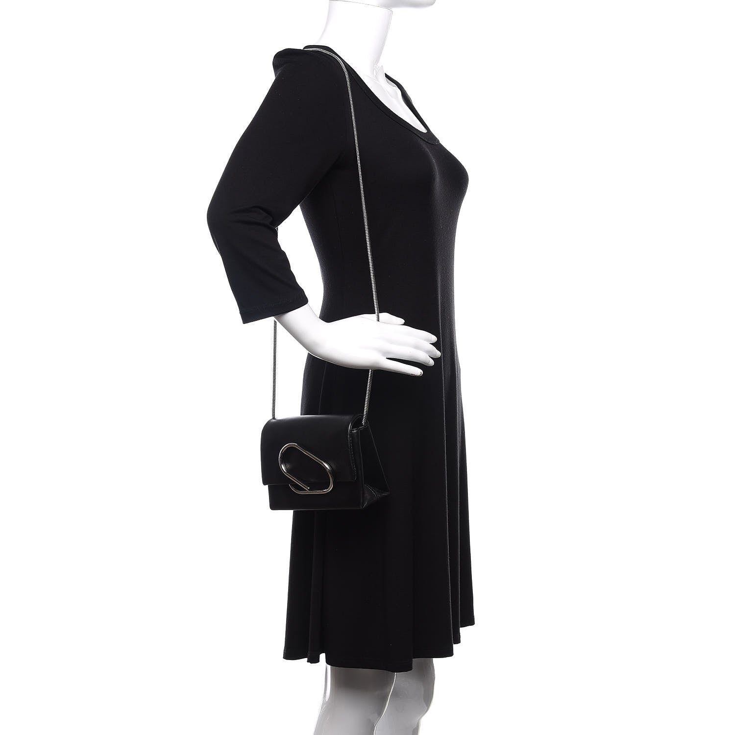 3.1 Phillip Lim 3.1 Calfskin Alix Soft Flap Clutch Black 2 of 11
