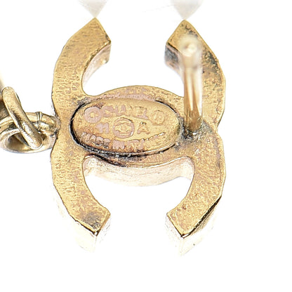 Chanel Pearl CC Drop Earrings Gold 4 of 4