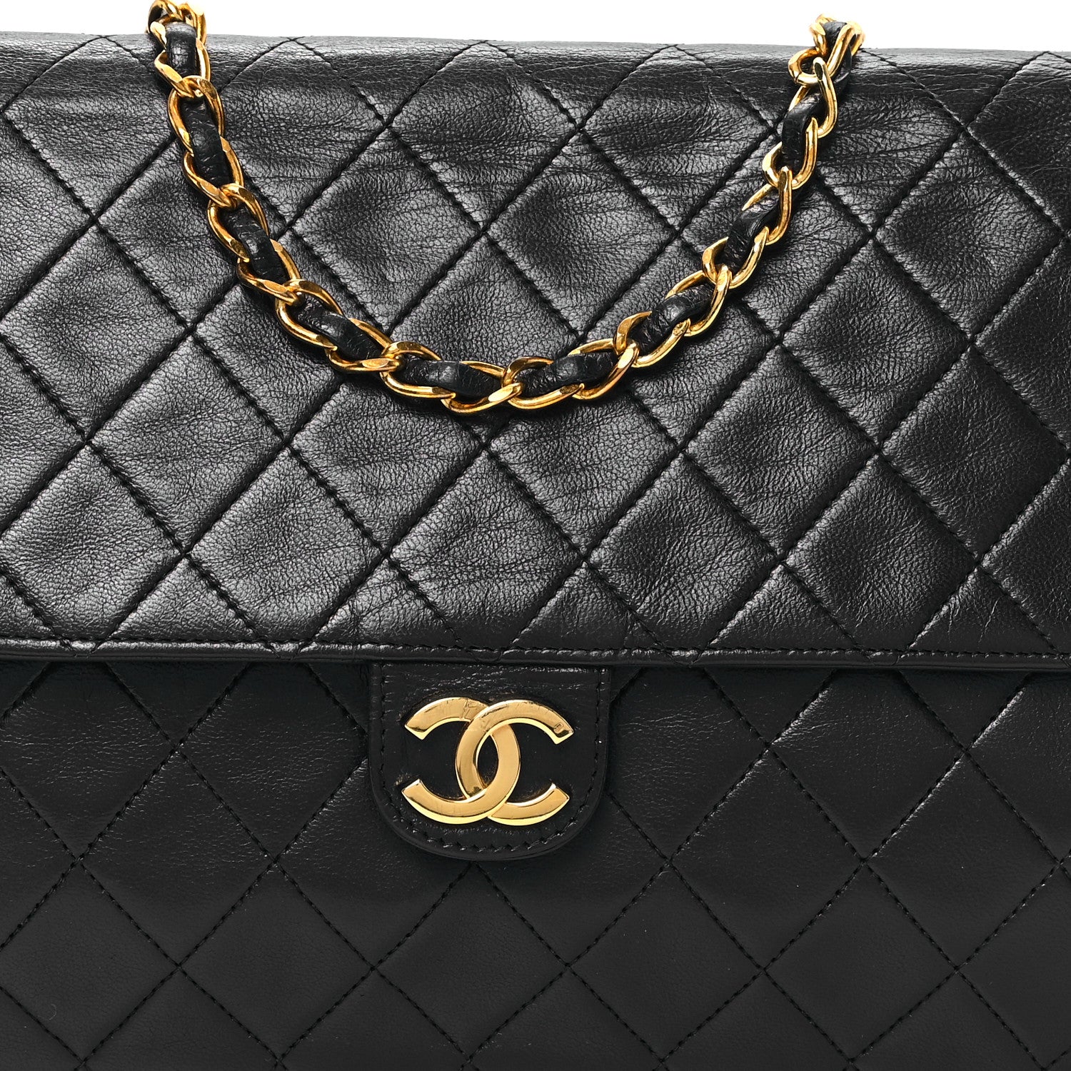 Chanel Lambskin Quilted Small Single Flap Black 9 of 13