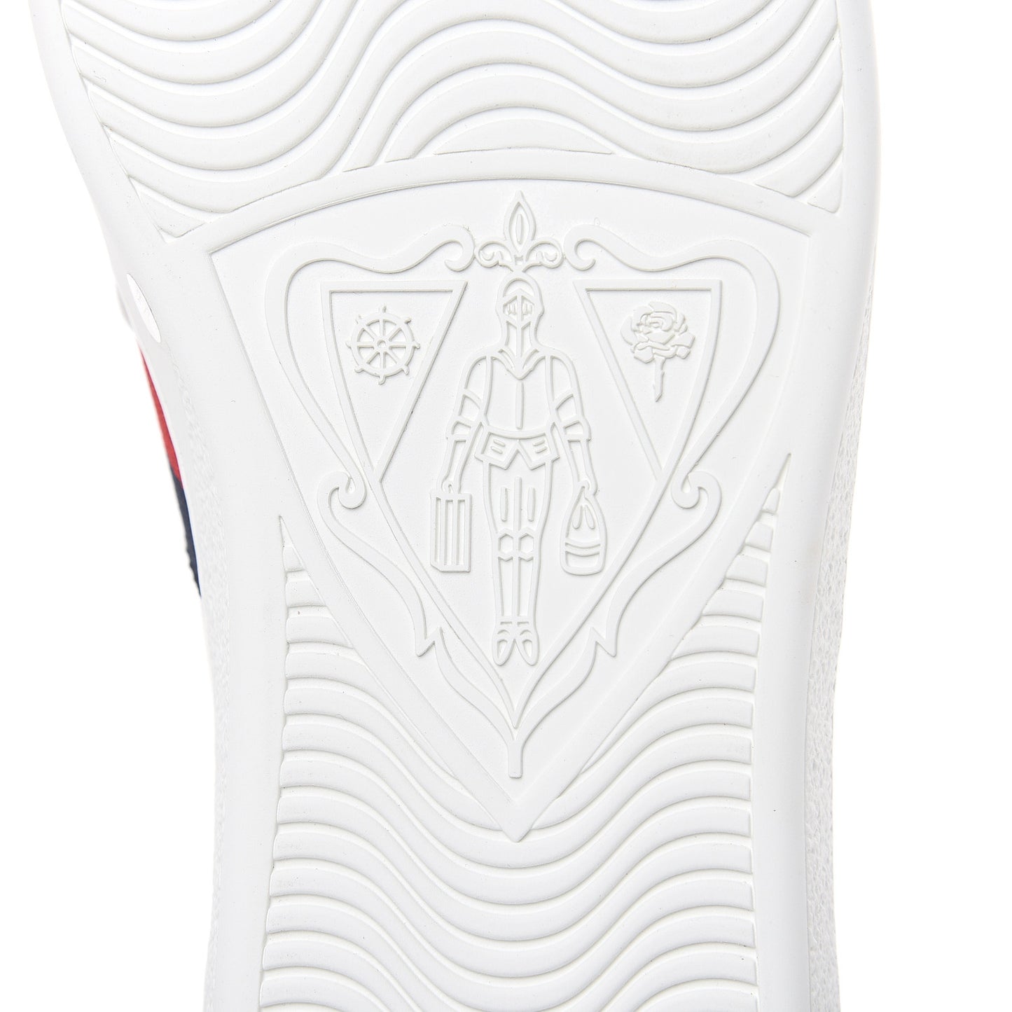 Calfskin Ayers Web UFO Dragon Embroidered Mens Ace Sneakers 11 White