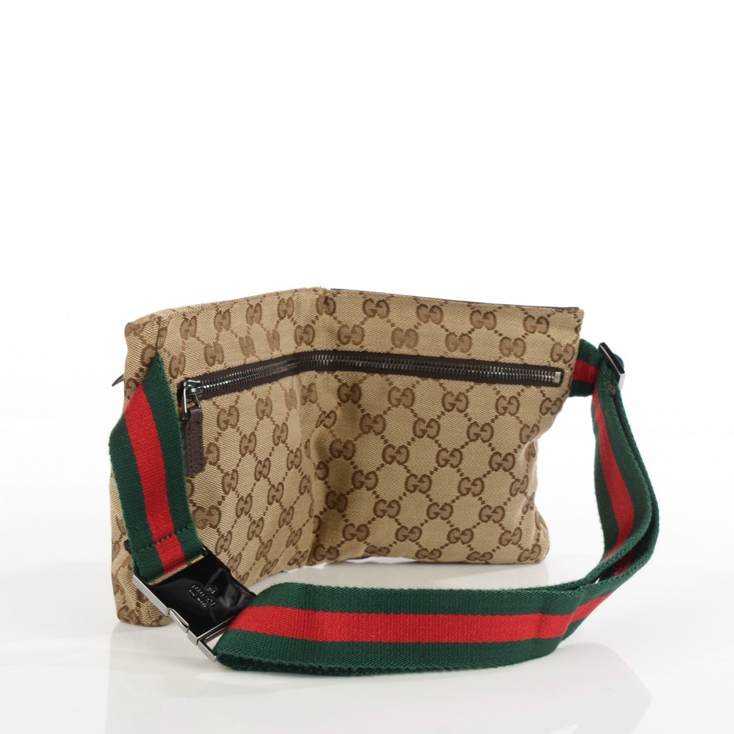 Gucci Monogram Web Belt Bag Dark Brown 3 of 9