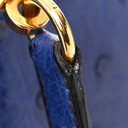 Hermes Ostrich Kelly Sellier 32 Bleu Iris 16 of 18