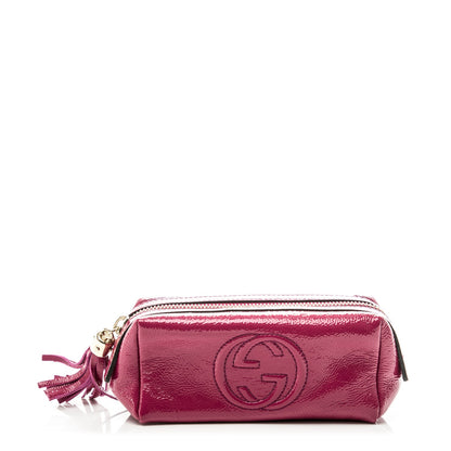 Gucci Vernice Naplack Small Soho Cosmetic Case Bright Bouganville 1 of 7