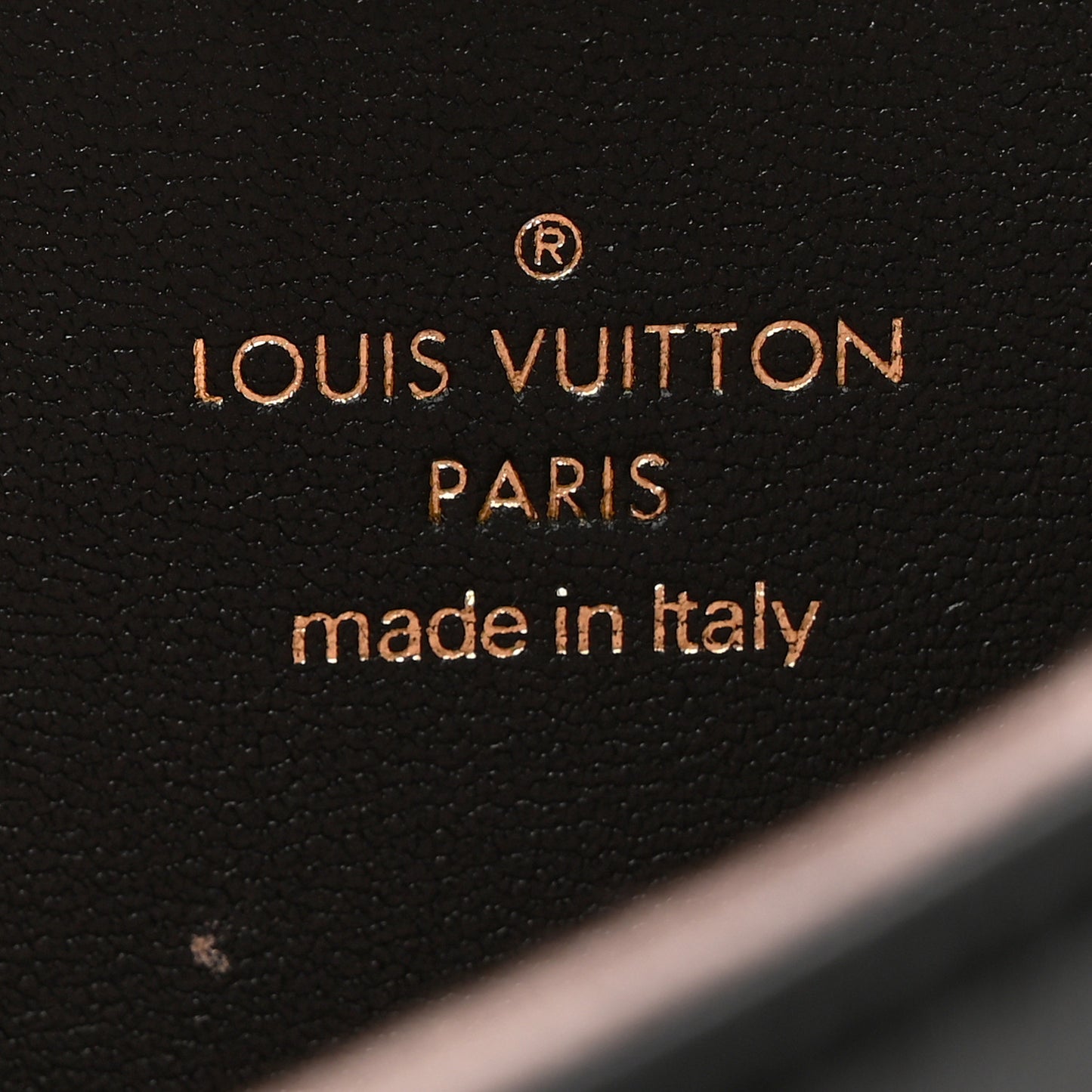 Lambskin Embossed Monogram Pochette Coussin Black