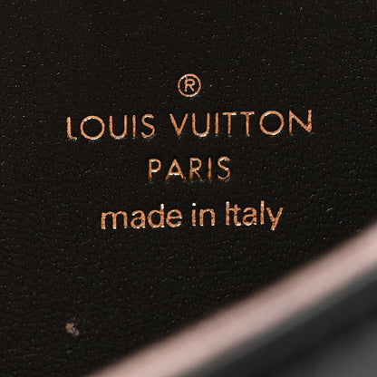 Louis Vuitton Lambskin Embossed Monogram Pochette Coussin Black 6 of 18