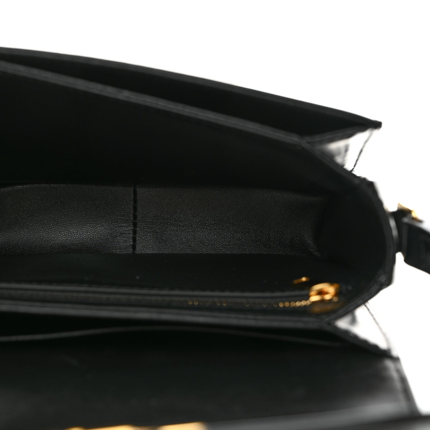 Celine Shiny Calfskin Teen Triomphe Black 5 of 11
