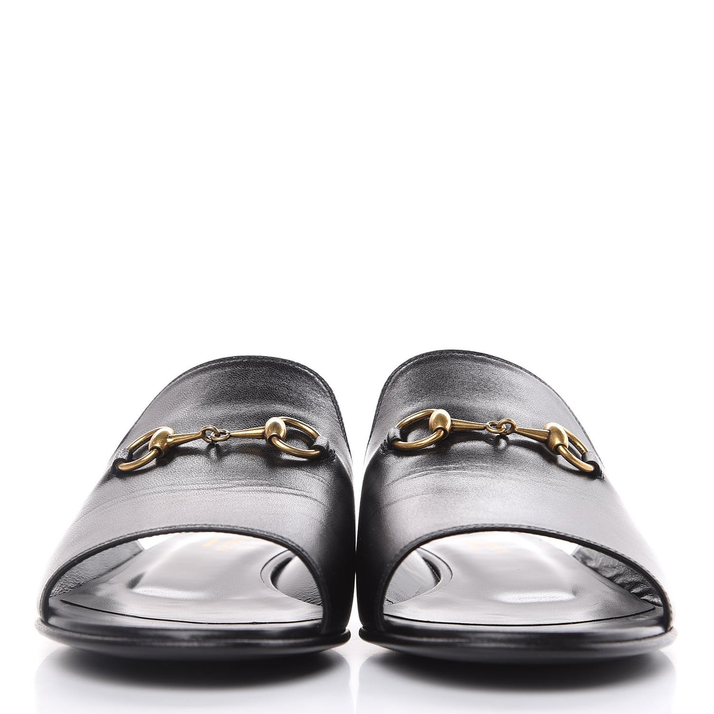 Malaga Kid Horsebit Slide Sandals 37.5 Black