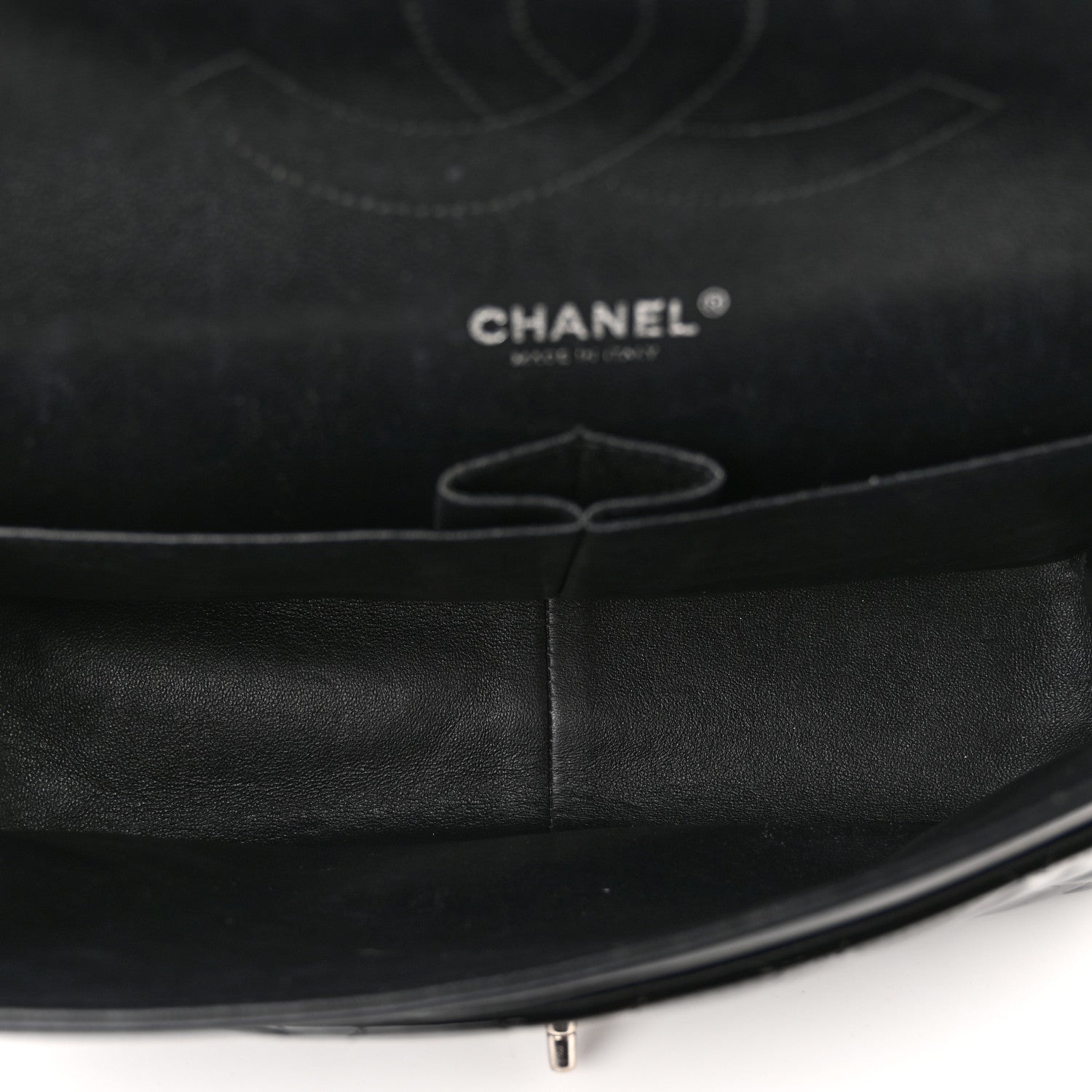 Chanel Patent Quilted Jumbo Double Flap Black 5 of 10