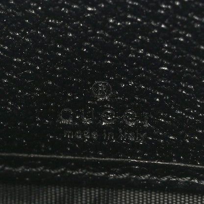 Gucci Canvas Monogram Jumbo GG Textured Dollar Calfskin Continental Wallet Black 6 of 7