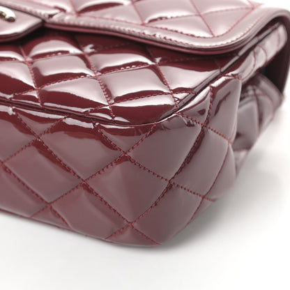 Chanel Patent Quilted Large Coco Shine Flap Burgundy 10 of 10