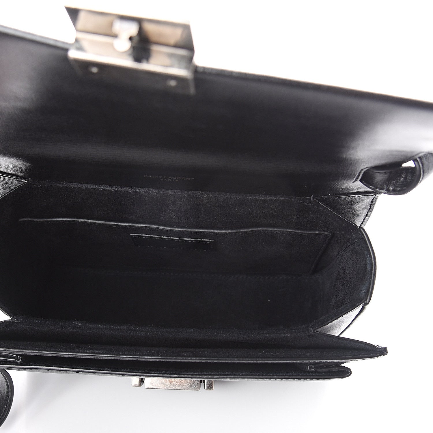 Saint Laurent Calfskin Medium Bellechasse Satchel Black 4 of 7