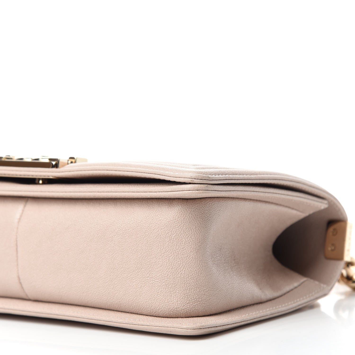 Chanel Caviar Quilted Medium Boy Flap Beige 7 of 11