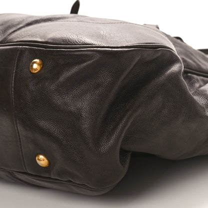 Prada Glace Calf Large Dome Satchel Brown 9 of 12