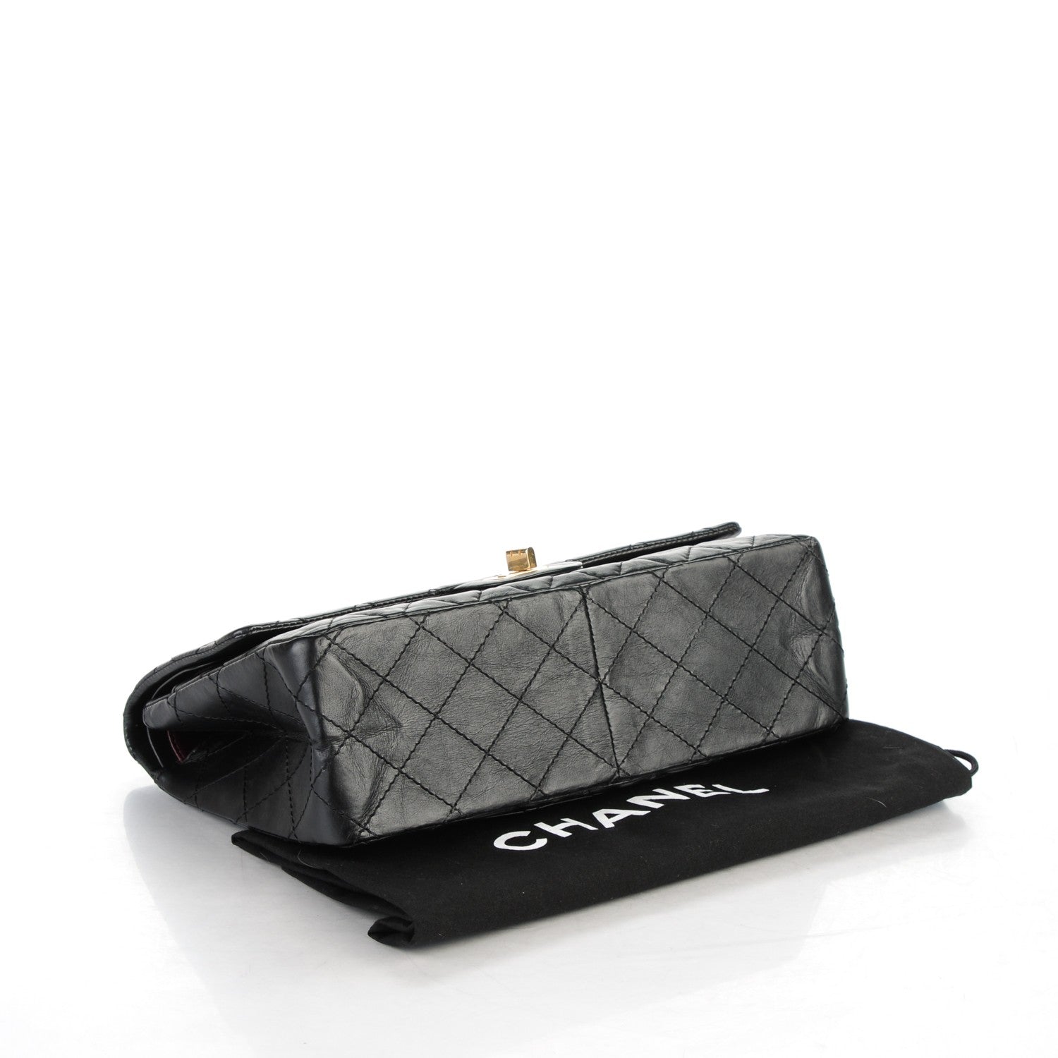 Chanel Aged Calfskin Quilted 2.55 Reissue 226 Flap Black 4 of 7