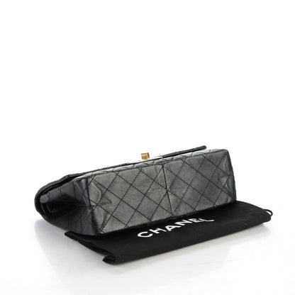 Chanel Aged Calfskin Quilted 2.55 Reissue 226 Flap Black 4 of 7