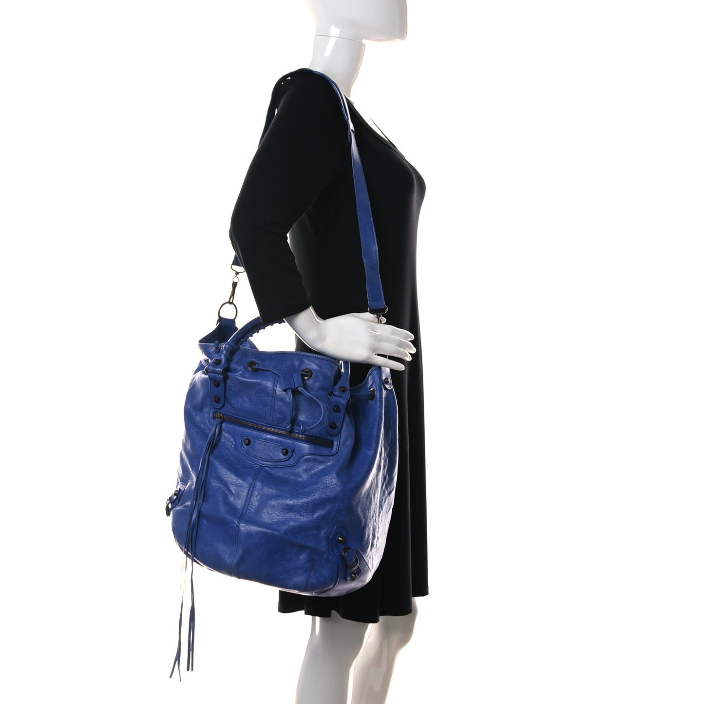 Agneau Classic Hardware Pompon Outremer