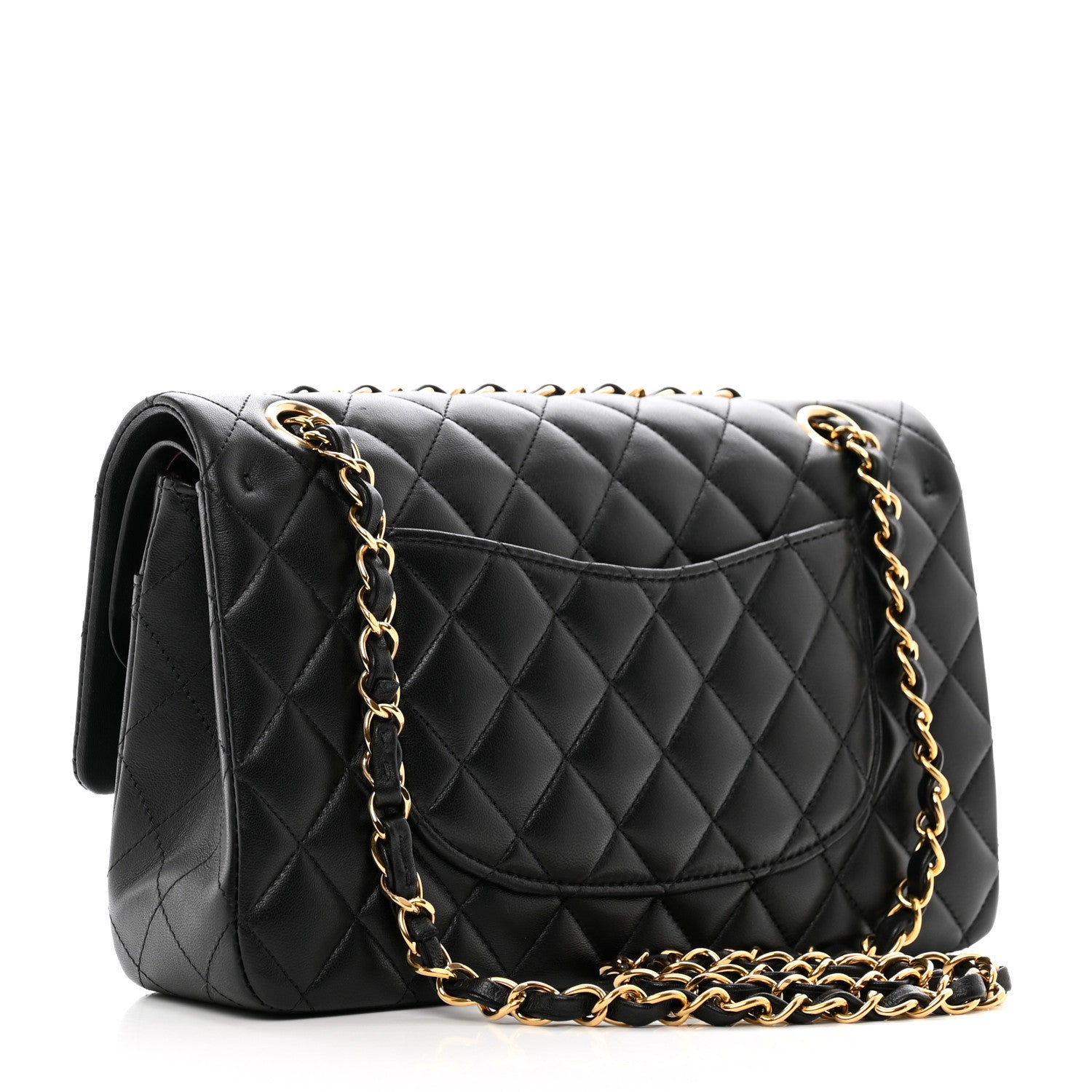 Chanel Lambskin Quilted Medium Double Flap Black 3 of 11