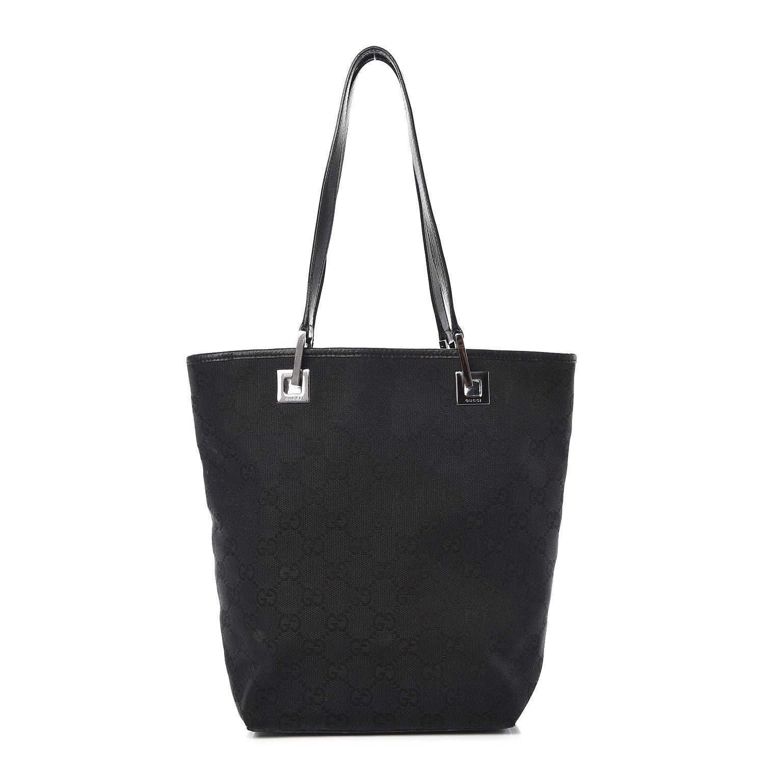 Gucci Monogram Small Bucket Tote Black 1 of 12