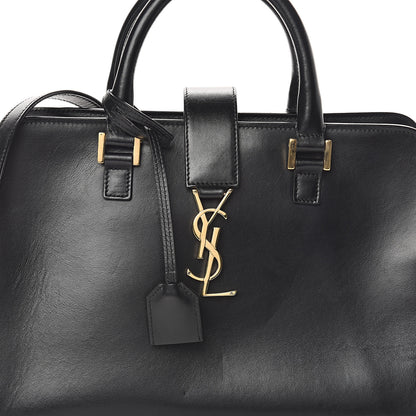 Saint Laurent Smooth Calfskin Small Monogram Cabas Black 6 of 8