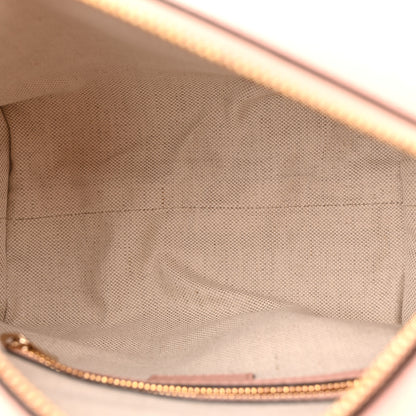 Gucci GG Supreme Monogram Textured Calfskin Web Super Mini Ophidia Shoulder Bag Pink 5 of 10