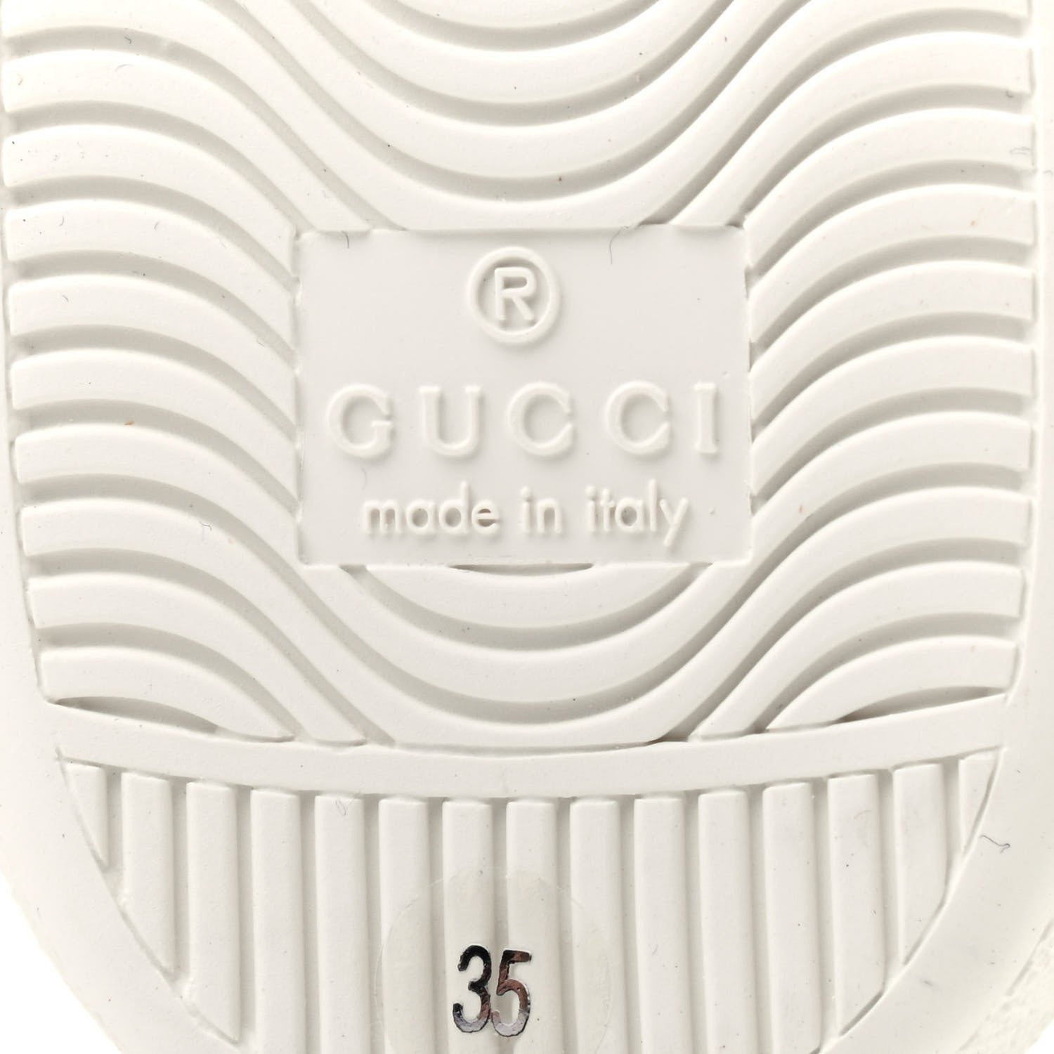 Gucci GG Supreme Monogram Strawberry Web Womens Ace Sneakers 35 Beige Multicolor Red Green 7 of 8