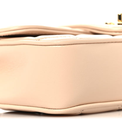 Chanel Lambskin Quilted Tab Mini Flap Beige 9 of 11