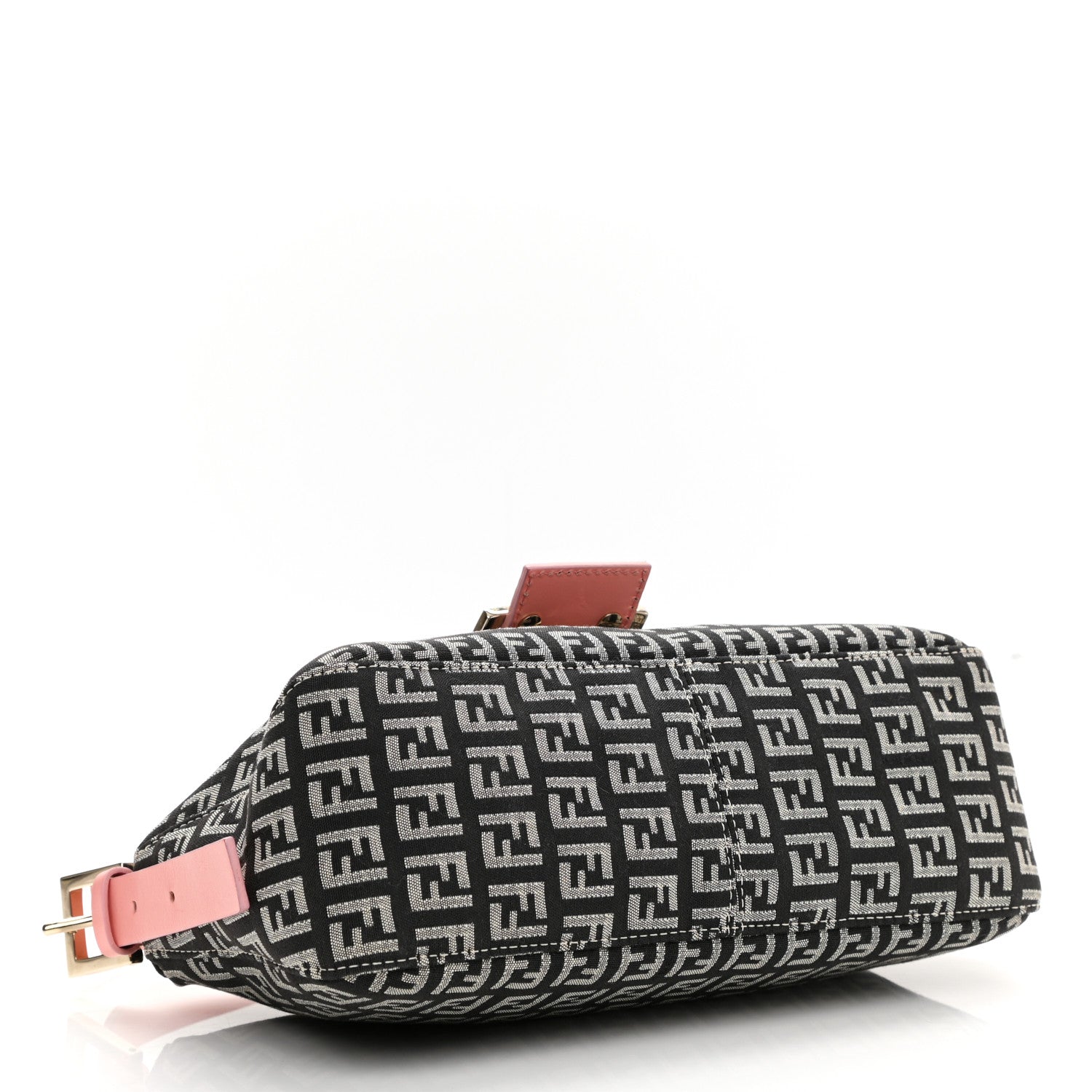 Fendi Zucchino Baguette Black Rosa 4 of 10