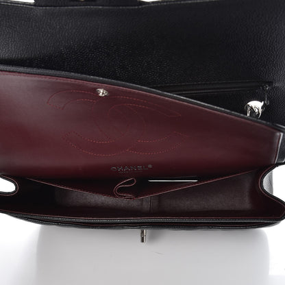 Chanel Caviar Quilted Jumbo Double Flap Black 5 of 8