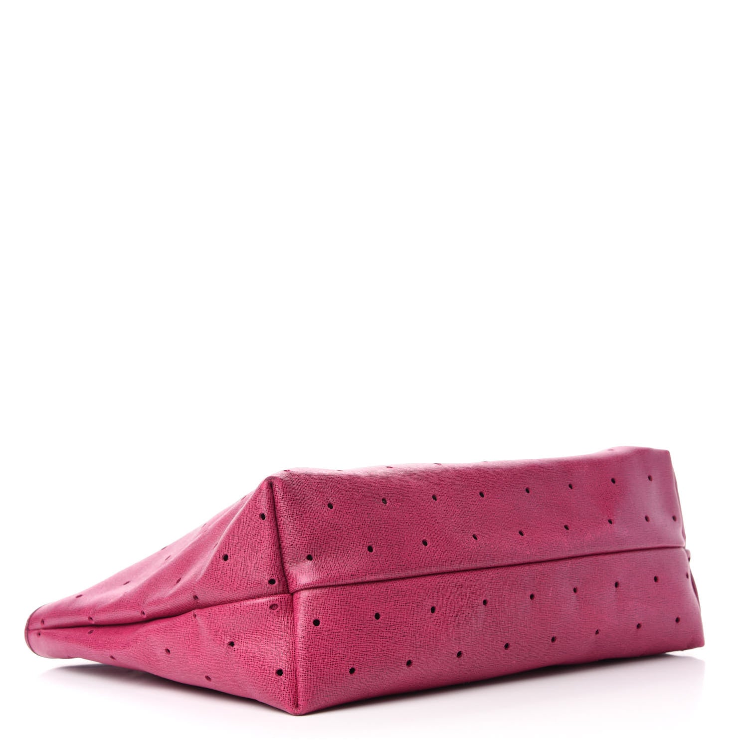 Fendi Vitello Elite Perforated Roll Tote Ciclamino 5 of 13